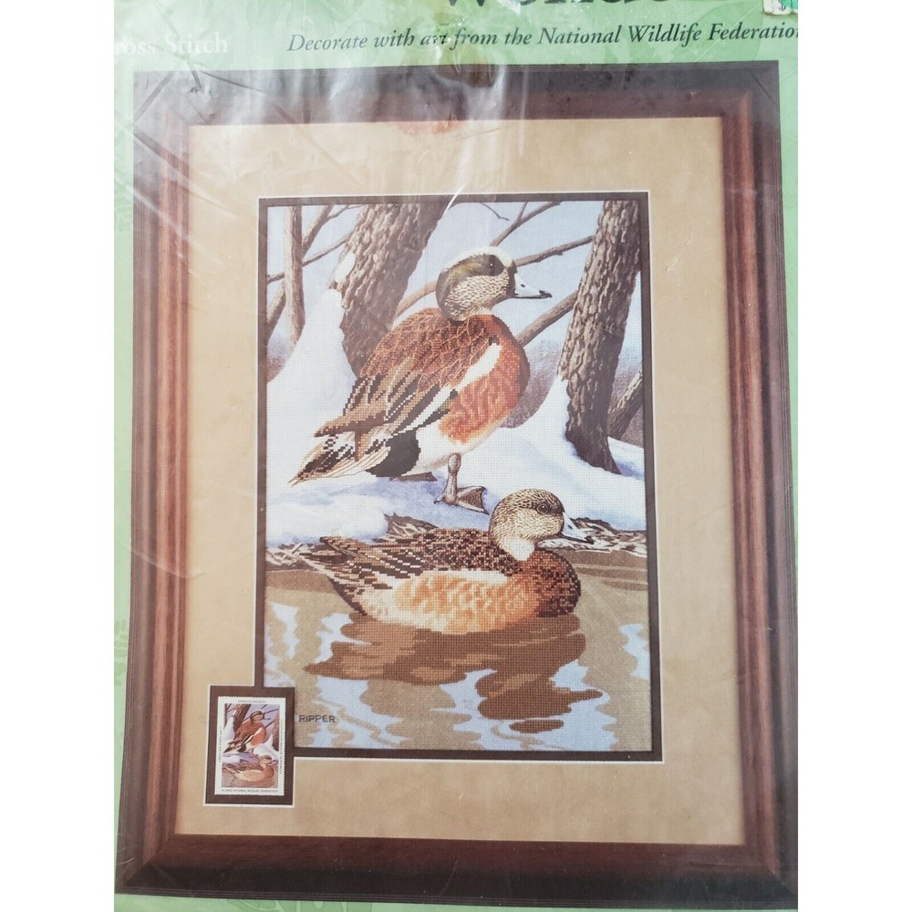 VINTAGE Cadamar Designs Natures Wonder Cross Stitch Kit American Widgeon NEW - Picture 3 of 5